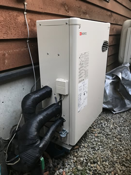 石油ボイラー施工後
