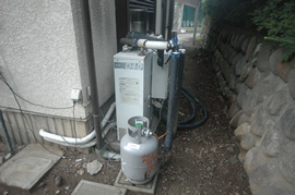 石油ボイラー施工前