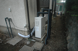 石油ボイラー施工後
