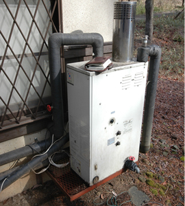 石油ボイラー施工前