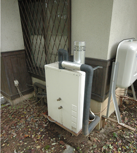 石油ボイラー施工後