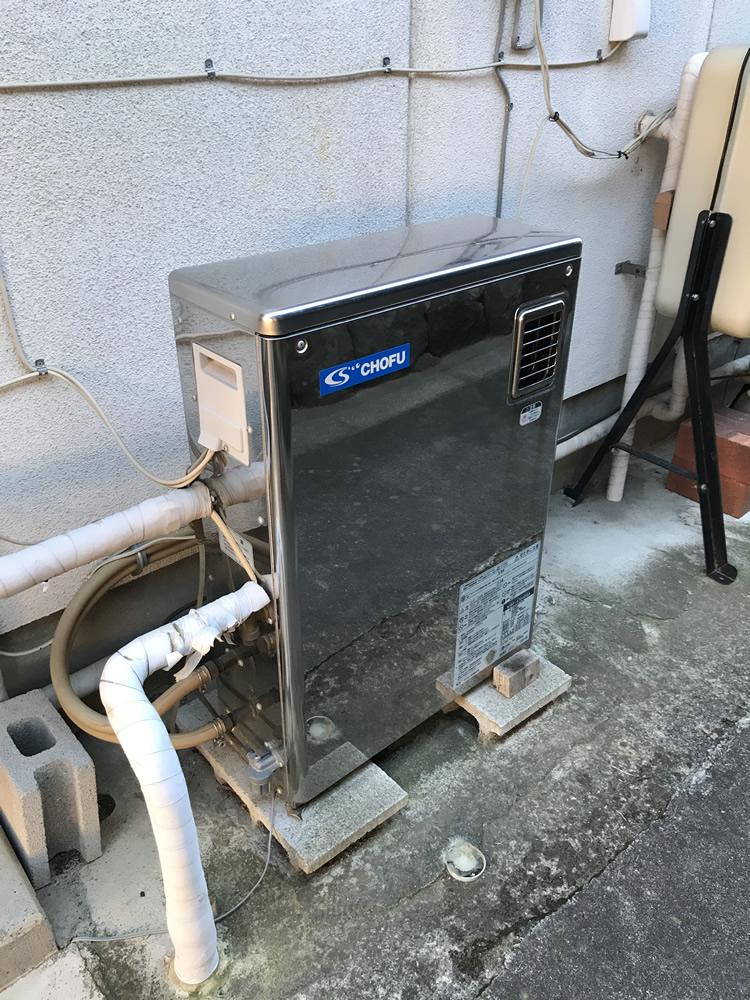石油ボイラー施工前