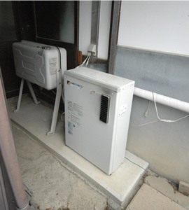 石油ボイラー施工前