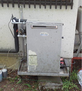 石油ボイラー施工前