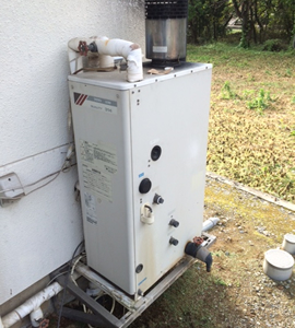 石油ボイラー施工前