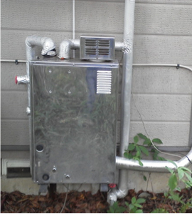 石油ボイラー施工前