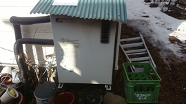石油ボイラー施工前