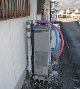 石油ボイラー施工前