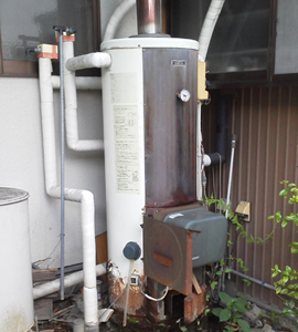 石油ボイラー施工前
