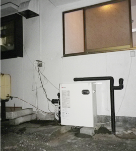 石油ボイラー施工後