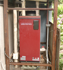 石油ボイラー施工前