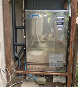 石油ボイラー施工後
