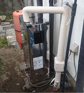 石油ボイラー施工後