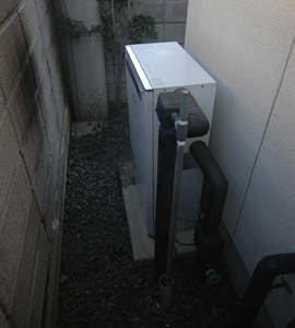 石油ボイラー施工前