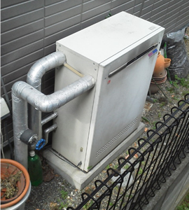 石油ボイラー施工前