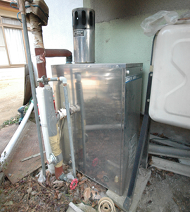 石油ボイラー施工前