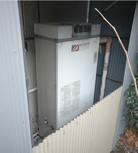 石油ボイラー施工前