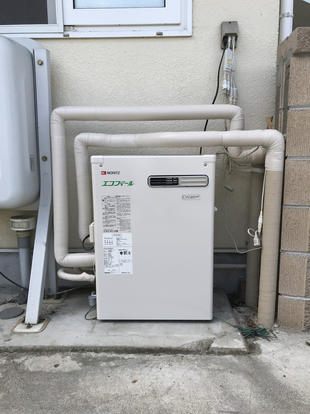 石油ボイラー施工後