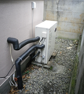 石油ボイラー施工後