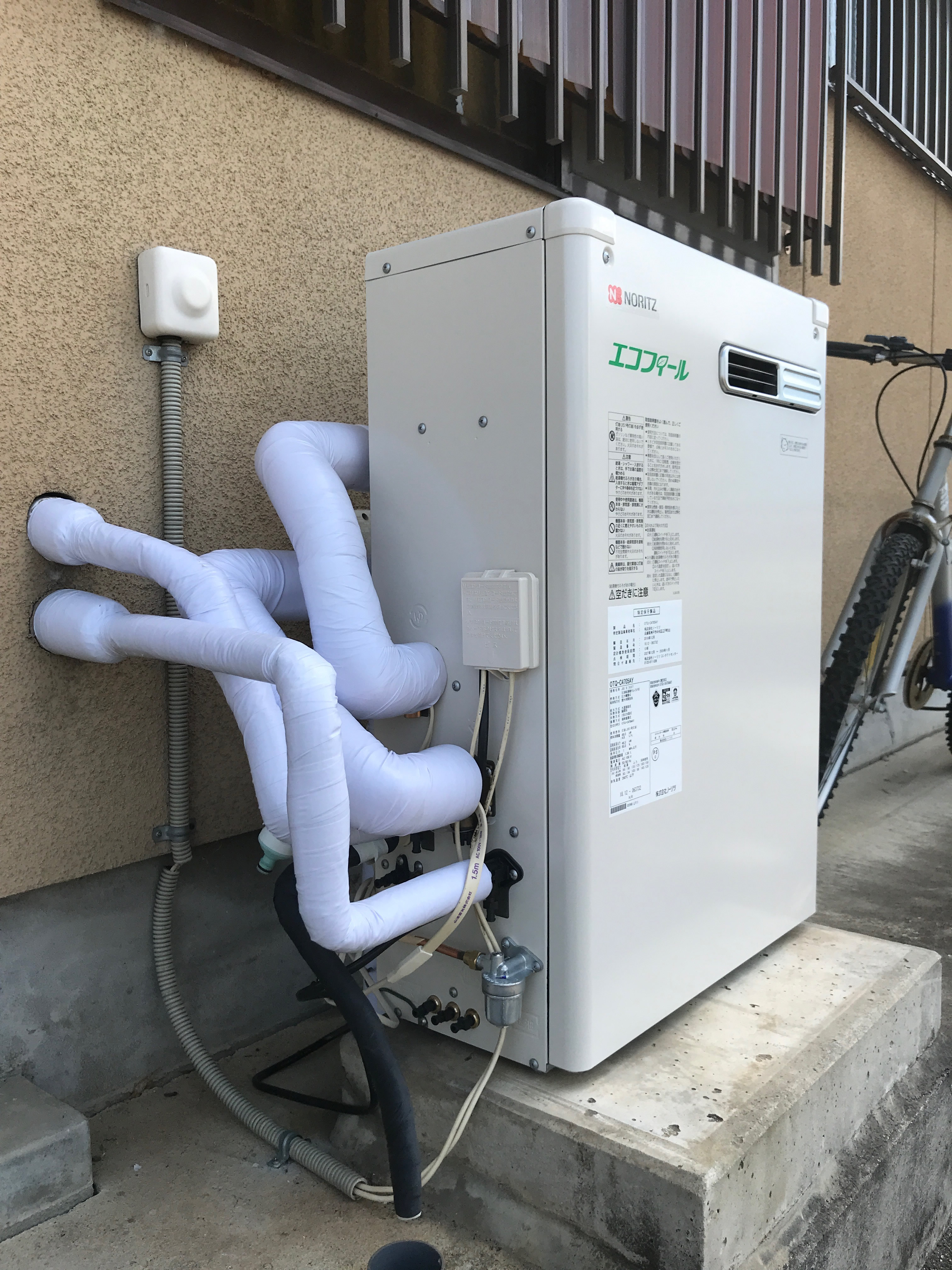 石油ボイラー施工後