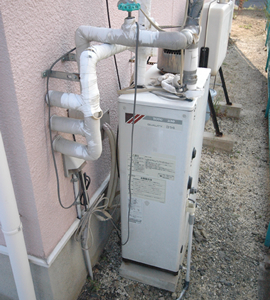 石油ボイラー施工前