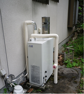 石油ボイラー施工後
