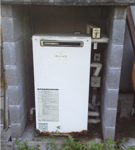 石油ボイラー施工前