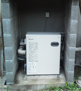 石油ボイラー施工後